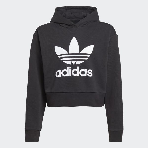 Adidas white crop sweatshirt shop